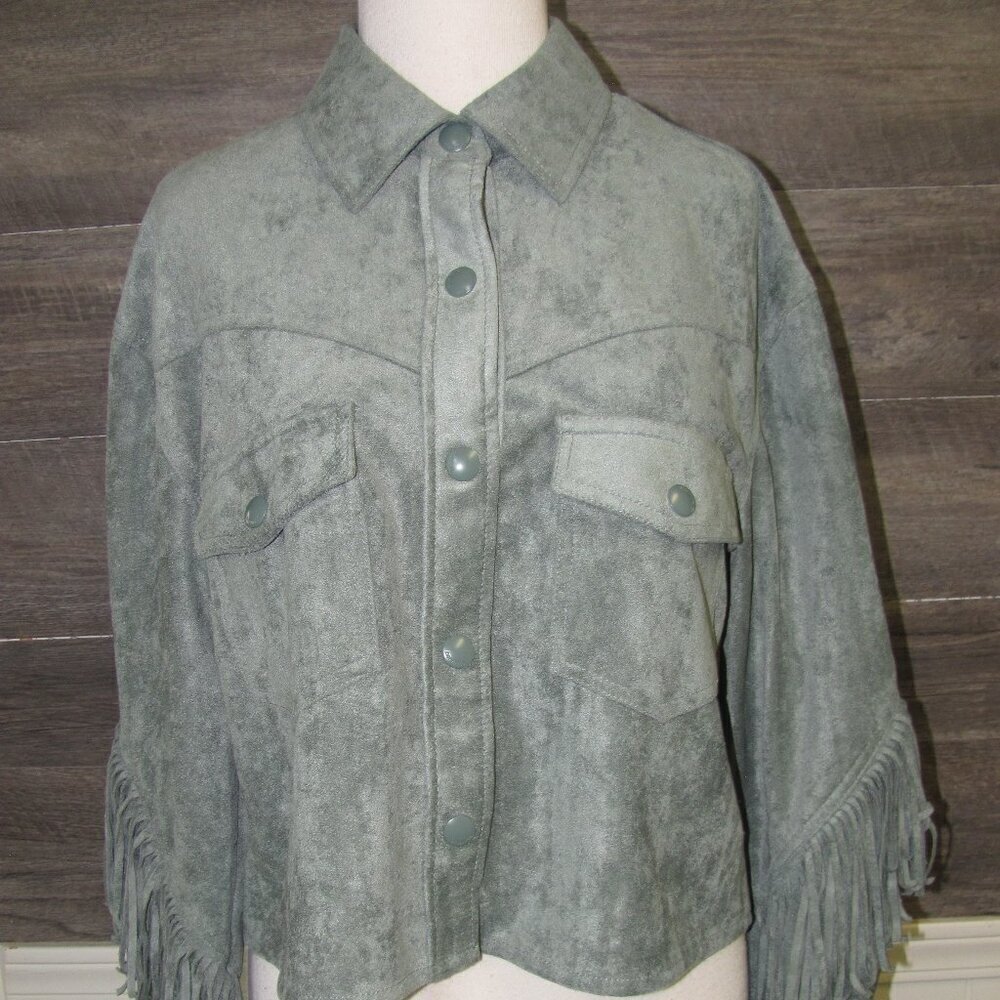 FREE PEOPLE BLANK NYC TWIST & SHOUT VEGAN‎  LEATHER JACKET NWT